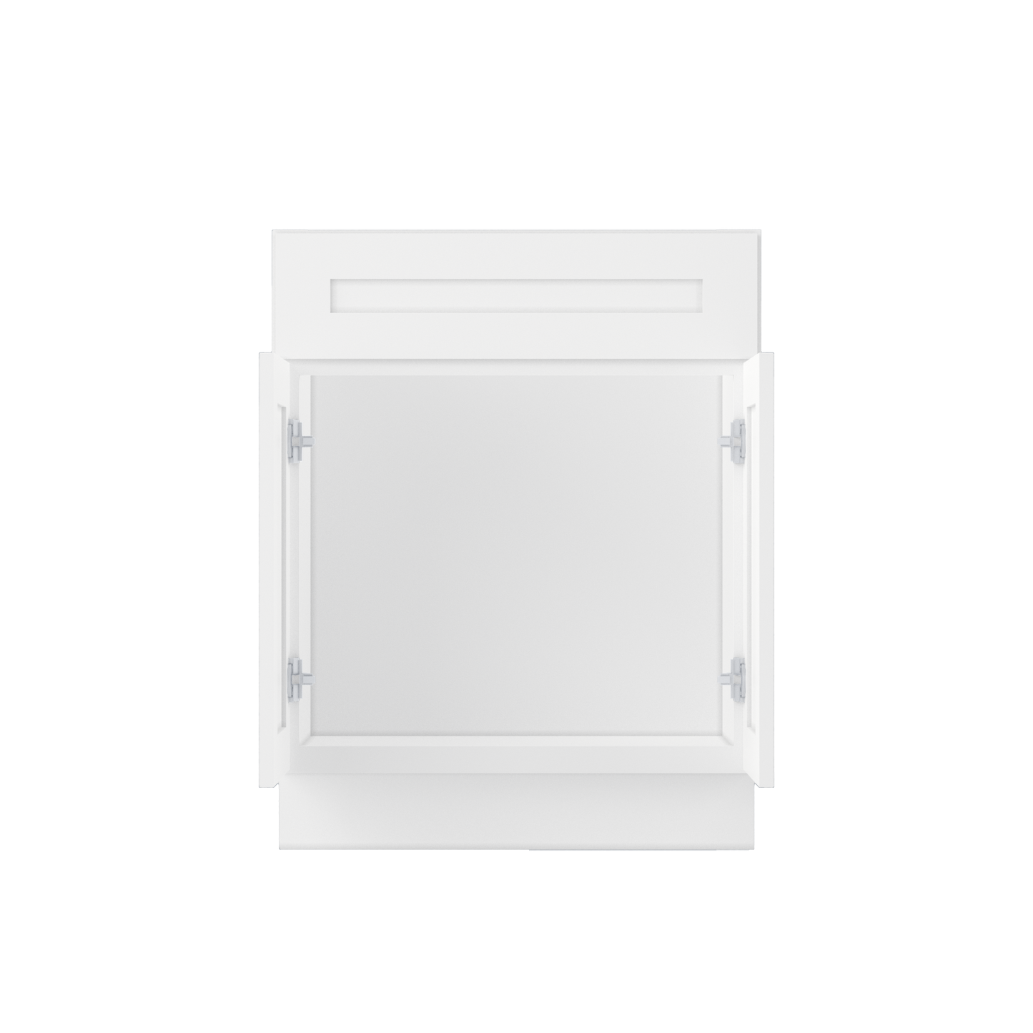 Sink Base Kitchen Cabinet SB27 Alpina White LessCare 27 in. width 34.5 in. height 24 in. depth - Kitchen Cabinets