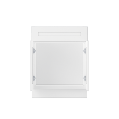 Sink Base Kitchen Cabinet SB27 Alpina White LessCare 27 in. width 34.5 in. height 24 in. depth - Kitchen Cabinets