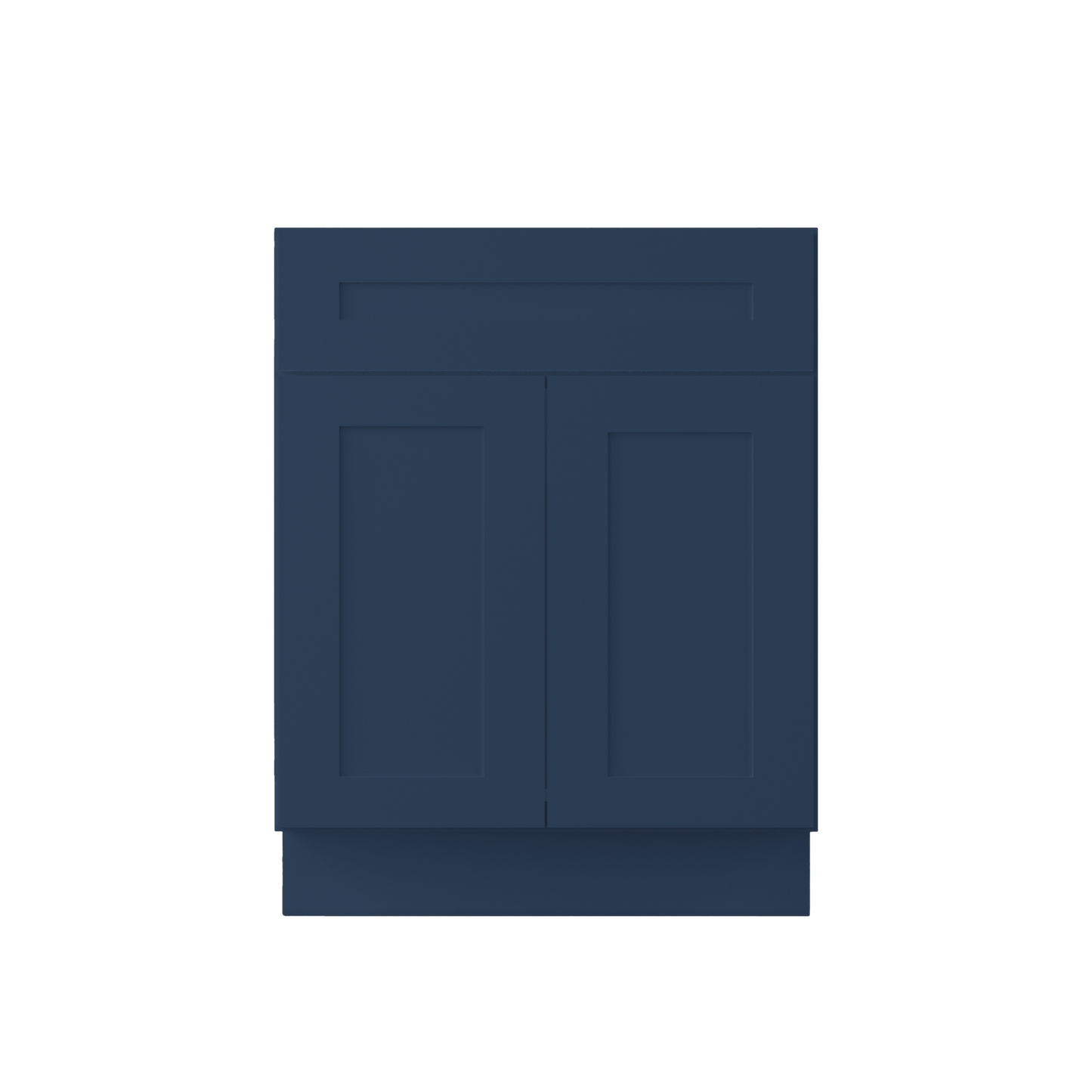 Sink Base Kitchen Cabinet SB27 Danbury Blue LessCare 27 in. width 34.5 in. height 24 in. depth - Kitchen Cabinets