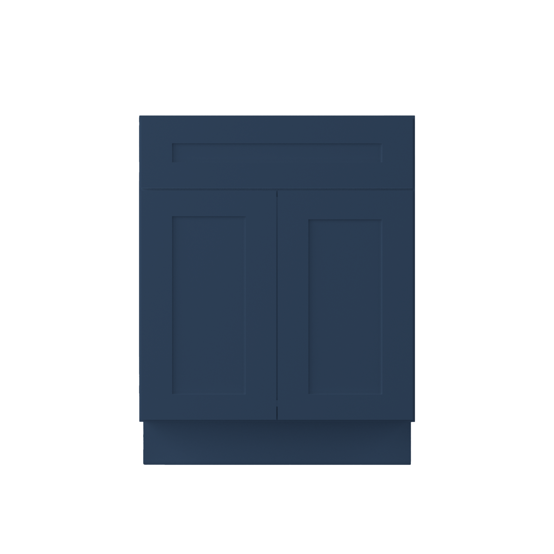 Sink Base Kitchen Cabinet SB27 Danbury Blue LessCare 27 in. width 34.5 in. height 24 in. depth - Kitchen Cabinets