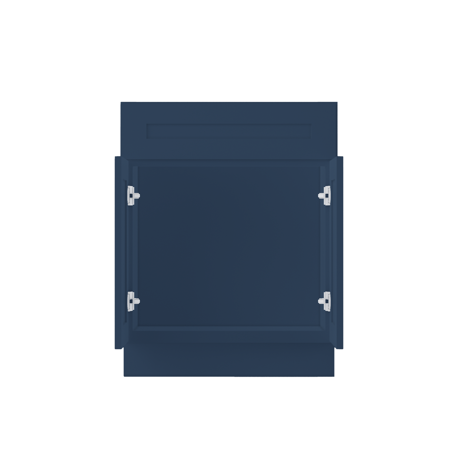 Sink Base Kitchen Cabinet SB27 Danbury Blue LessCare 27 in. width 34.5 in. height 24 in. depth - Kitchen Cabinets