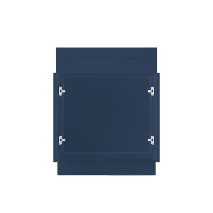 Sink Base Kitchen Cabinet SB27 Danbury Blue LessCare 27 in. width 34.5 in. height 24 in. depth - Kitchen Cabinets