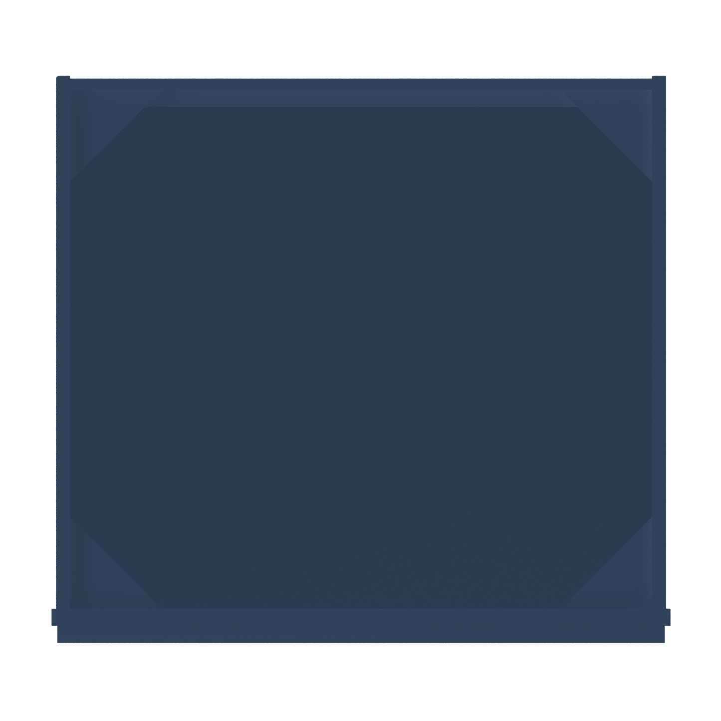 Sink Base Kitchen Cabinet SB27 Danbury Blue LessCare 27 in. width 34.5 in. height 24 in. depth - Kitchen Cabinets