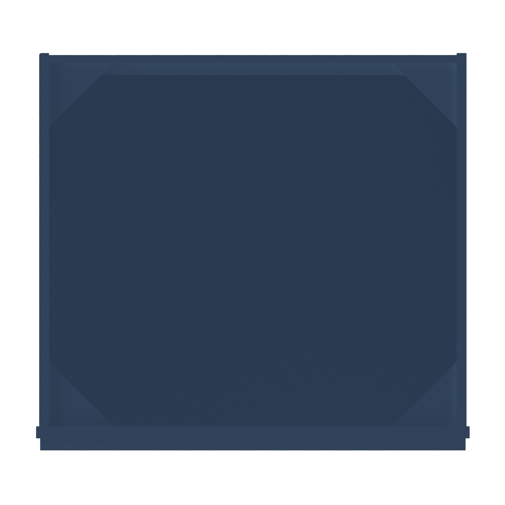 Sink Base Kitchen Cabinet SB27 Danbury Blue LessCare 27 in. width 34.5 in. height 24 in. depth - Kitchen Cabinets