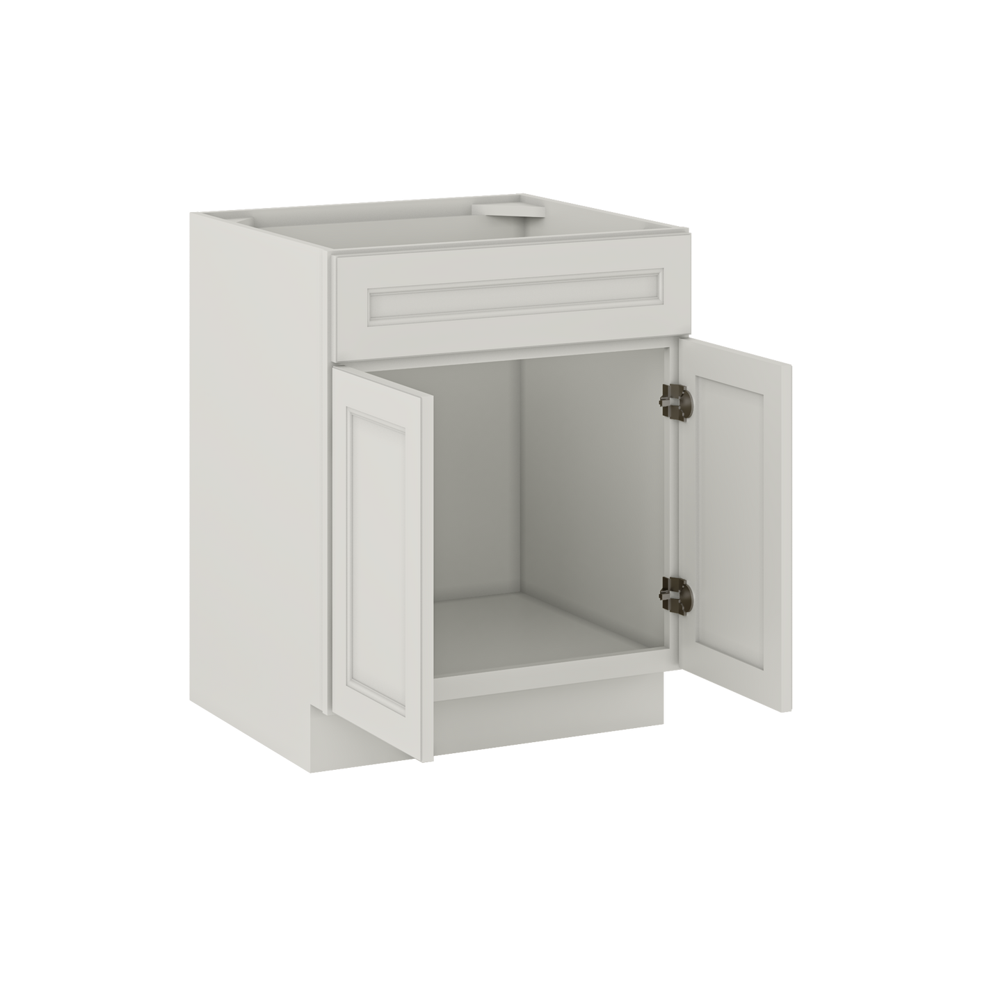 Sink Base Kitchen Cabinet SB27 Milan Pearl 27 in. width 34.5 in. height 24 in. depth - Kitchen Cabinets