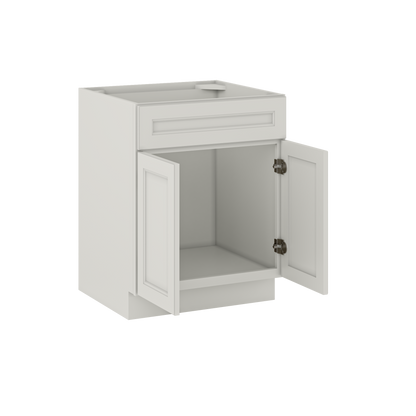 Sink Base Kitchen Cabinet SB27 Milan Pearl 27 in. width 34.5 in. height 24 in. depth - Kitchen Cabinets