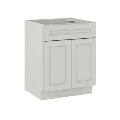 Sink Base Kitchen Cabinet SB27 Milan Pearl 27 in. width 34.5 in. height 24 in. depth - Kitchen Cabinets