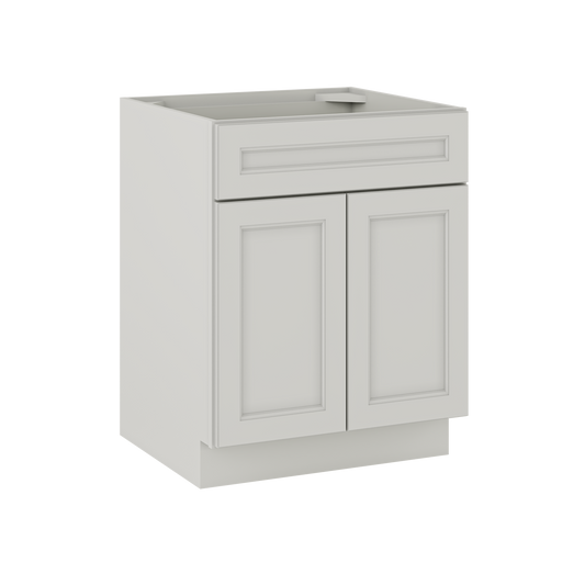 Sink Base Kitchen Cabinet SB27 Milan Pearl 27 in. width 34.5 in. height 24 in. depth - Kitchen Cabinets