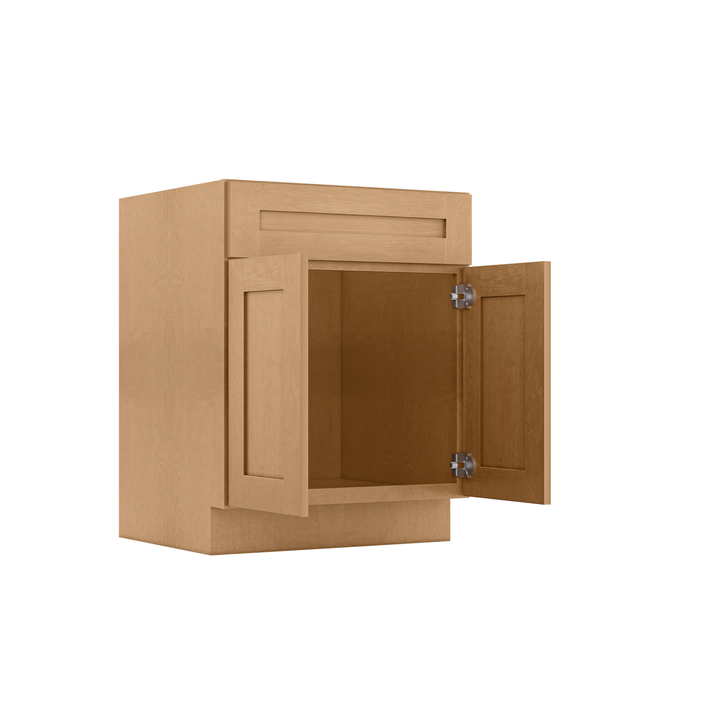 Sink Base Kitchen Cabinet SB27 Shaker Toffee LessCare 27 in. width 34.5 in. height 24 in. depth - Kitchen Cabinets