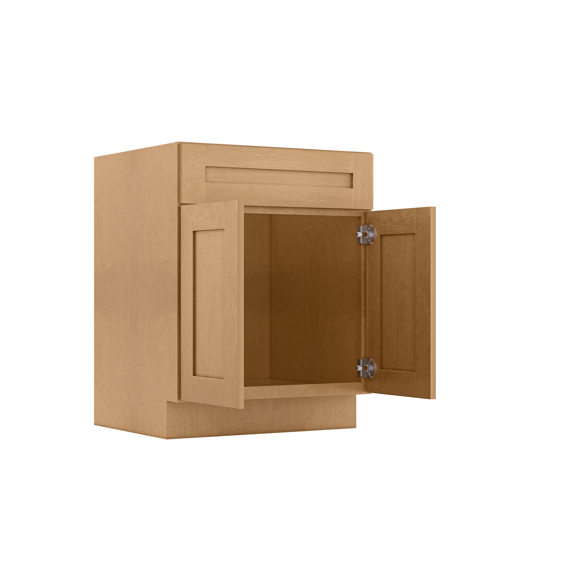 Sink Base Kitchen Cabinet SB27 Shaker Toffee LessCare 27 in. width 34.5 in. height 24 in. depth - Kitchen Cabinets