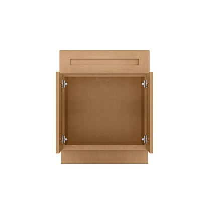 Sink Base Kitchen Cabinet SB27 Shaker Toffee LessCare 27 in. width 34.5 in. height 24 in. depth - Kitchen Cabinets