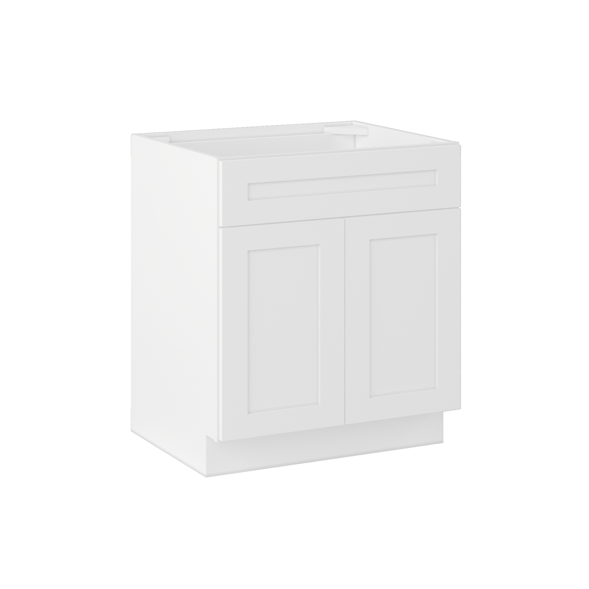 Sink Base Kitchen Cabinet SB30 Alpina White LessCare 30 in. width 34.5 in. height 24 in. depth - Kitchen Cabinets