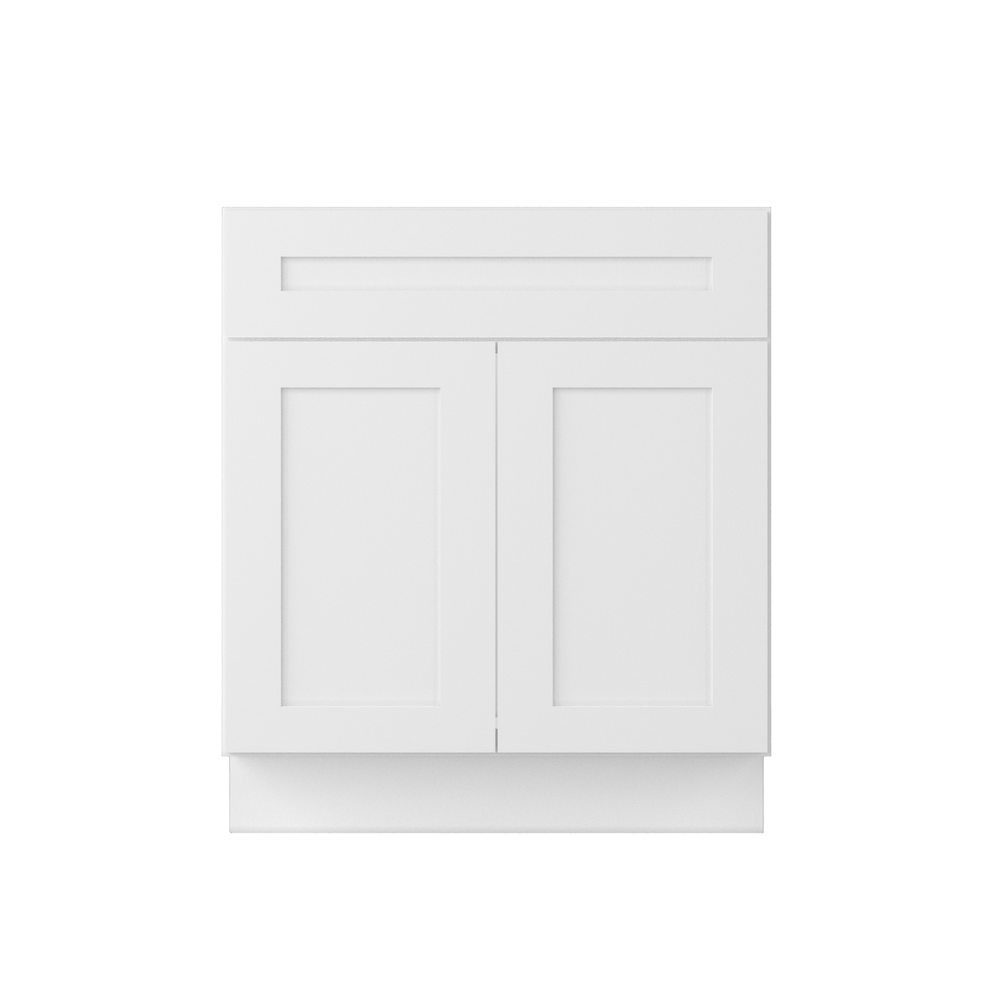 Sink Base Kitchen Cabinet SB30 Alpina White LessCare 30 in. width 34.5 in. height 24 in. depth - Kitchen Cabinets