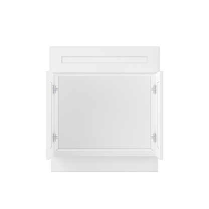 Sink Base Kitchen Cabinet SB30 Alpina White LessCare 30 in. width 34.5 in. height 24 in. depth - Kitchen Cabinets