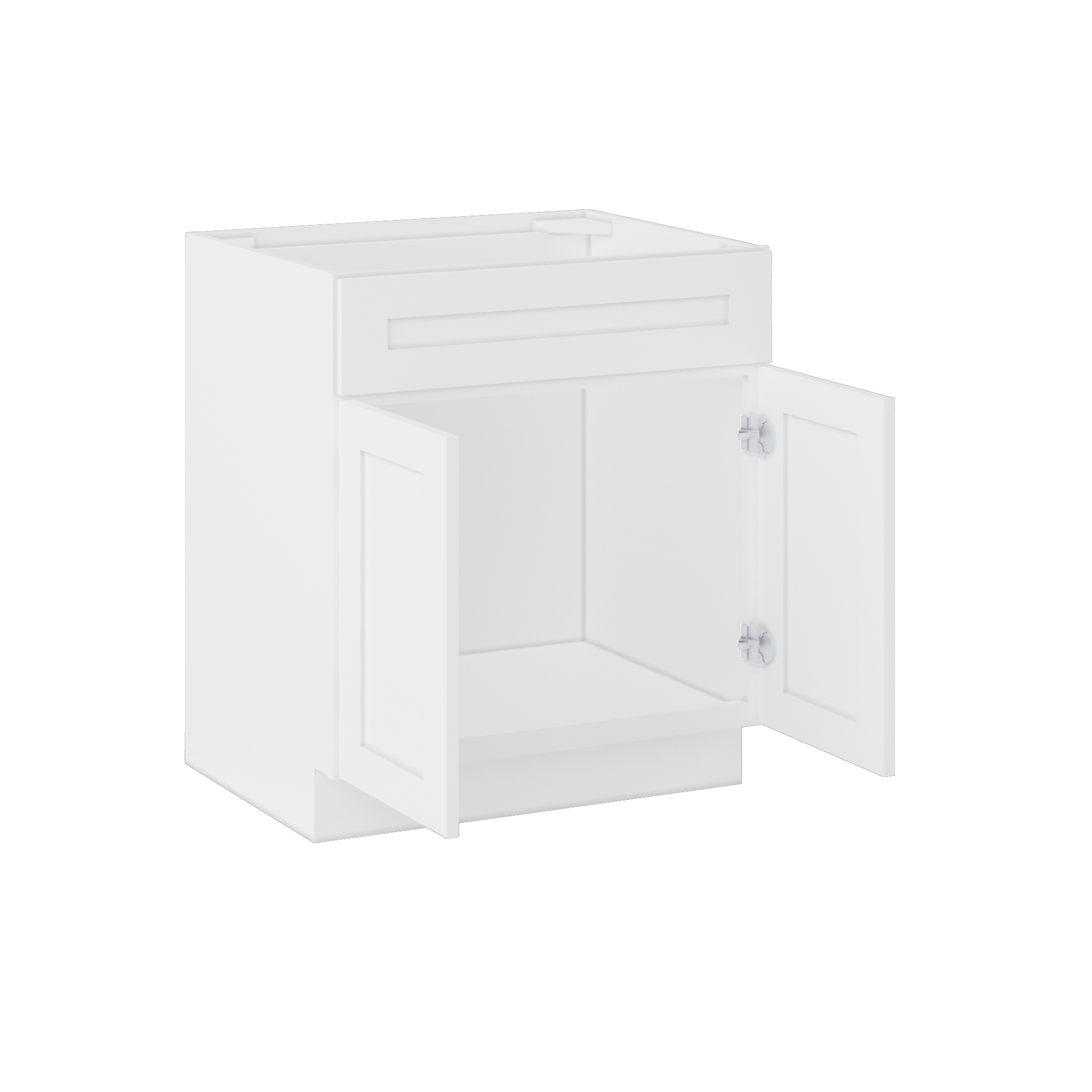 Sink Base Kitchen Cabinet SB30 Alpina White LessCare 30 in. width 34.5 in. height 24 in. depth - Kitchen Cabinets