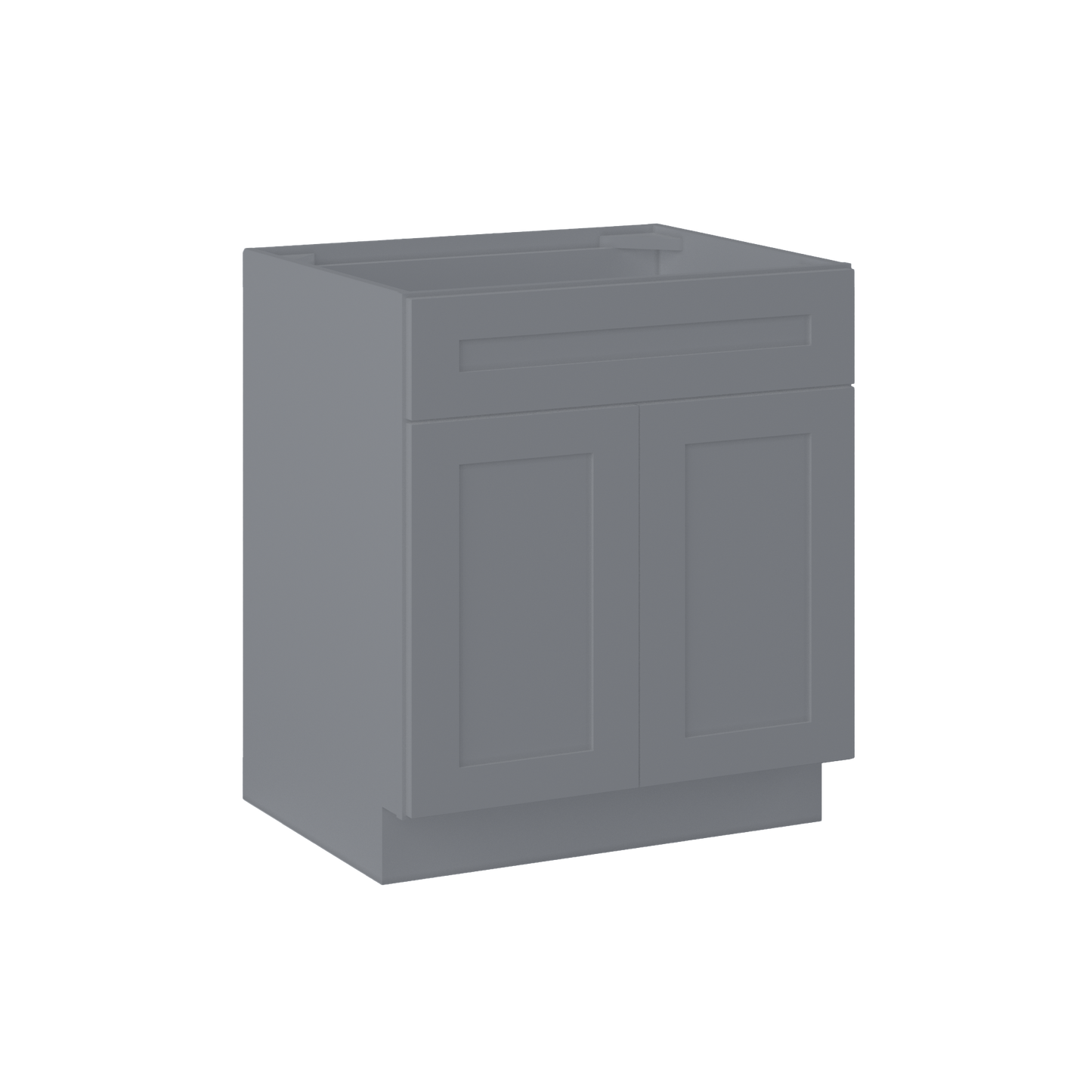 Sink Base Kitchen Cabinet SB30 Colonial Gray LessCare 30 in. width 34.5 in. height 24 in. depth - Kitchen Cabinets