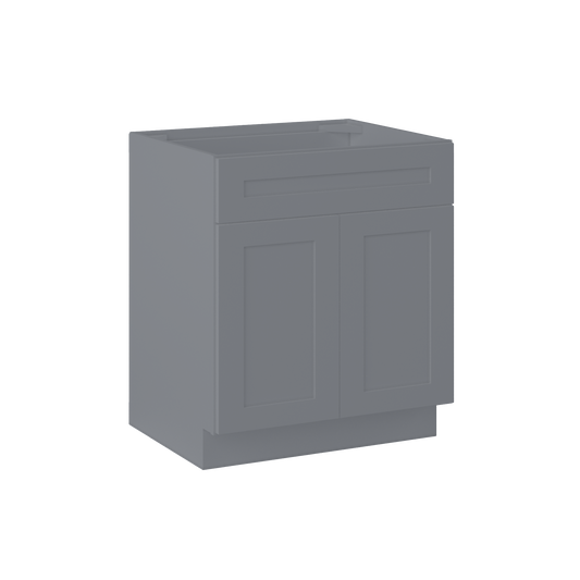 Sink Base Kitchen Cabinet SB30 Colonial Gray LessCare 30 in. width 34.5 in. height 24 in. depth - Kitchen Cabinets