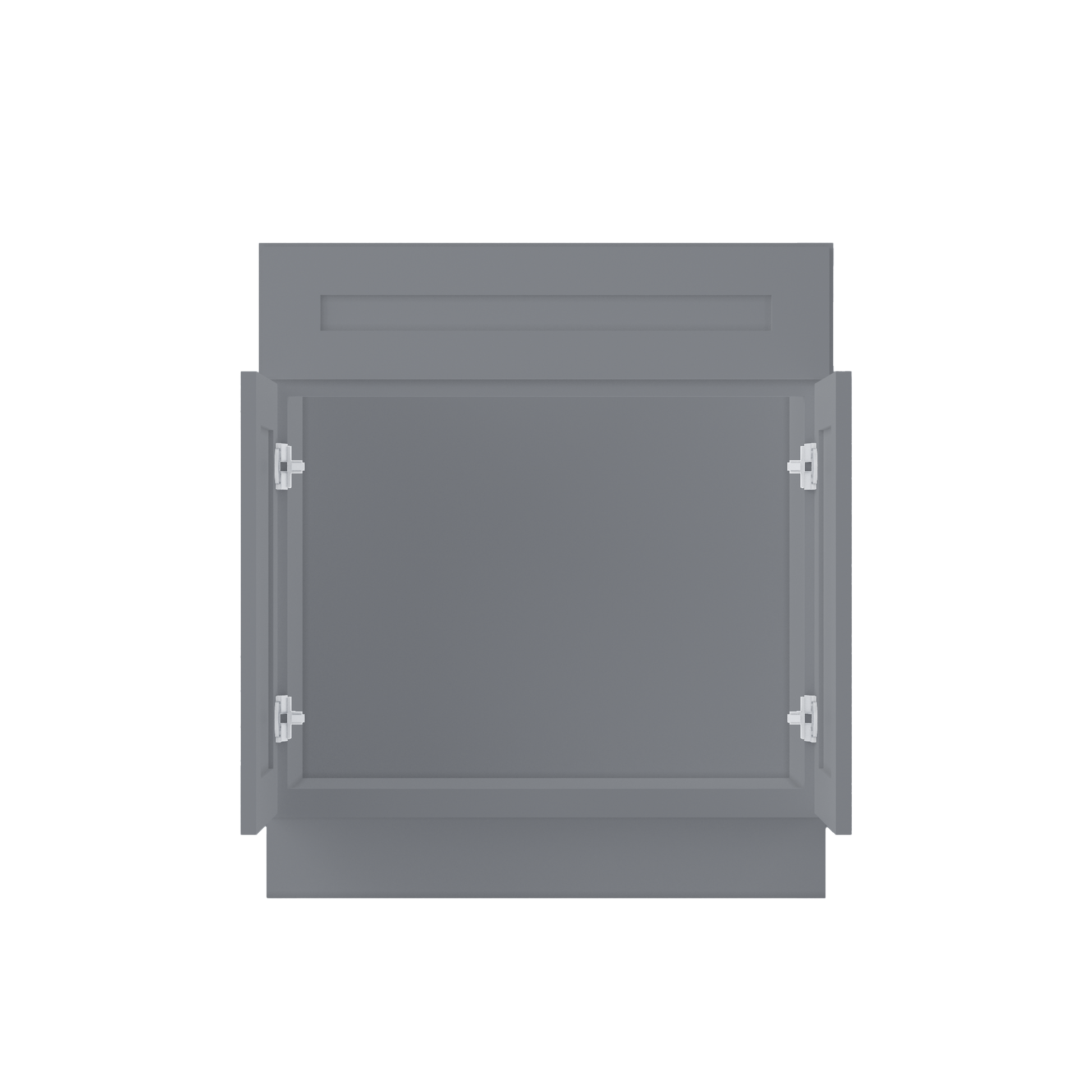 Sink Base Kitchen Cabinet SB30 Colonial Gray LessCare 30 in. width 34.5 in. height 24 in. depth - Kitchen Cabinets