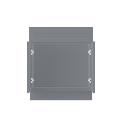 Sink Base Kitchen Cabinet SB30 Colonial Gray LessCare 30 in. width 34.5 in. height 24 in. depth - Kitchen Cabinets