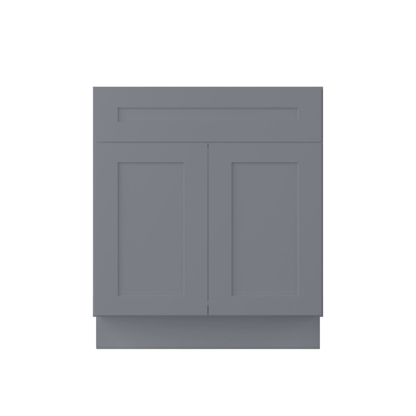 Sink Base Kitchen Cabinet SB30 Colonial Gray LessCare 30 in. width 34.5 in. height 24 in. depth - Kitchen Cabinets