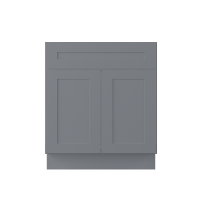 Sink Base Kitchen Cabinet SB30 Colonial Gray LessCare 30 in. width 34.5 in. height 24 in. depth - Kitchen Cabinets
