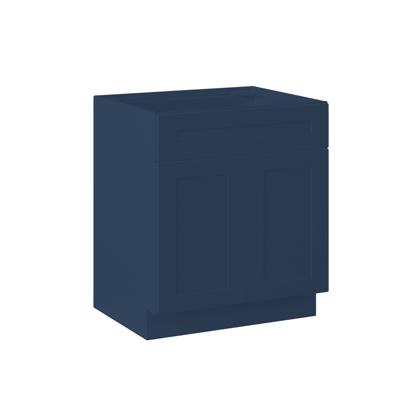 Sink Base Kitchen Cabinet SB30 Danbury Blue LessCare 30 in. width 34.5 in. height 24 in. depth - Kitchen Cabinets