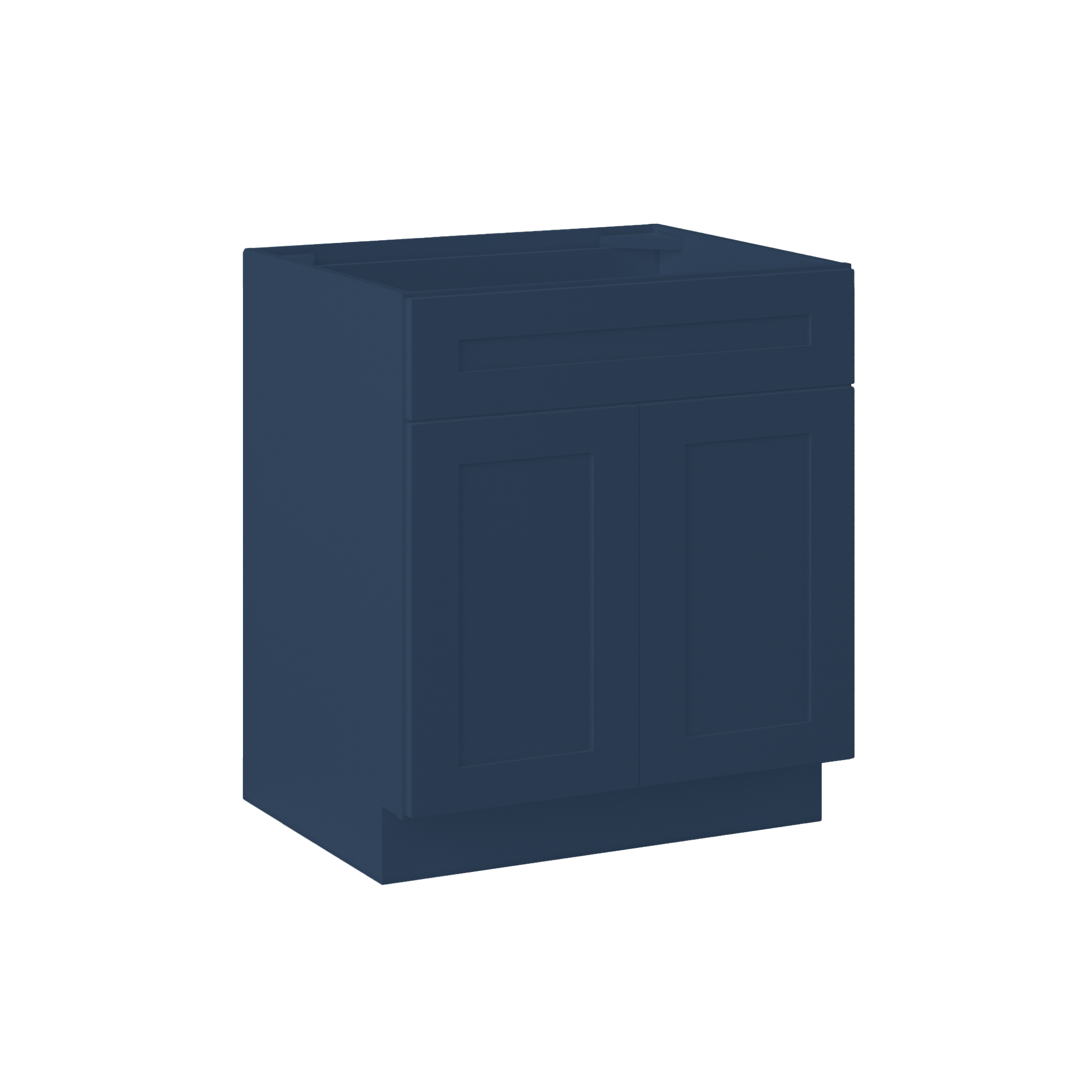 Sink Base Kitchen Cabinet SB30 Danbury Blue LessCare 30 in. width 34.5 in. height 24 in. depth - Kitchen Cabinets