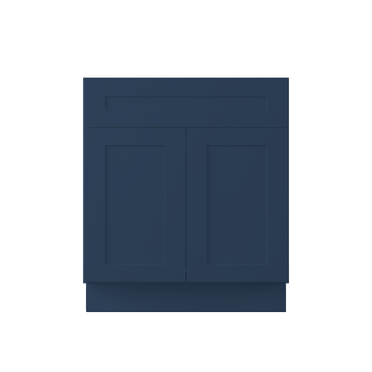 Sink Base Kitchen Cabinet SB30 Danbury Blue LessCare 30 in. width 34.5 in. height 24 in. depth - Kitchen Cabinets