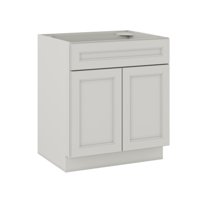Sink Base Kitchen Cabinet SB30 Milan Pearl LessCare 30 in. width 34.5 in. height 24 in. depth - Kitchen Cabinets