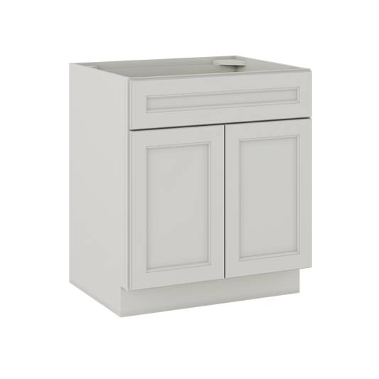 Sink Base Kitchen Cabinet SB30 Milan Pearl LessCare 30 in. width 34.5 in. height 24 in. depth - Kitchen Cabinets