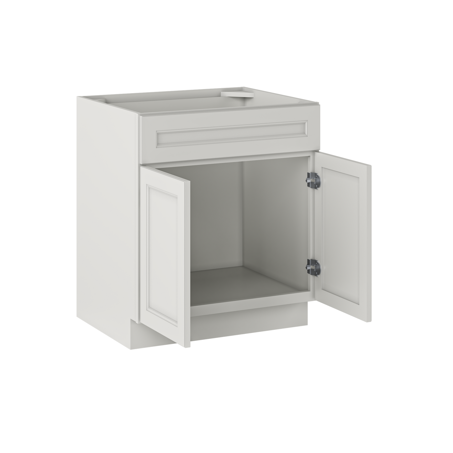 Sink Base Kitchen Cabinet SB30 Milan Pearl LessCare 30 in. width 34.5 in. height 24 in. depth - Kitchen Cabinets