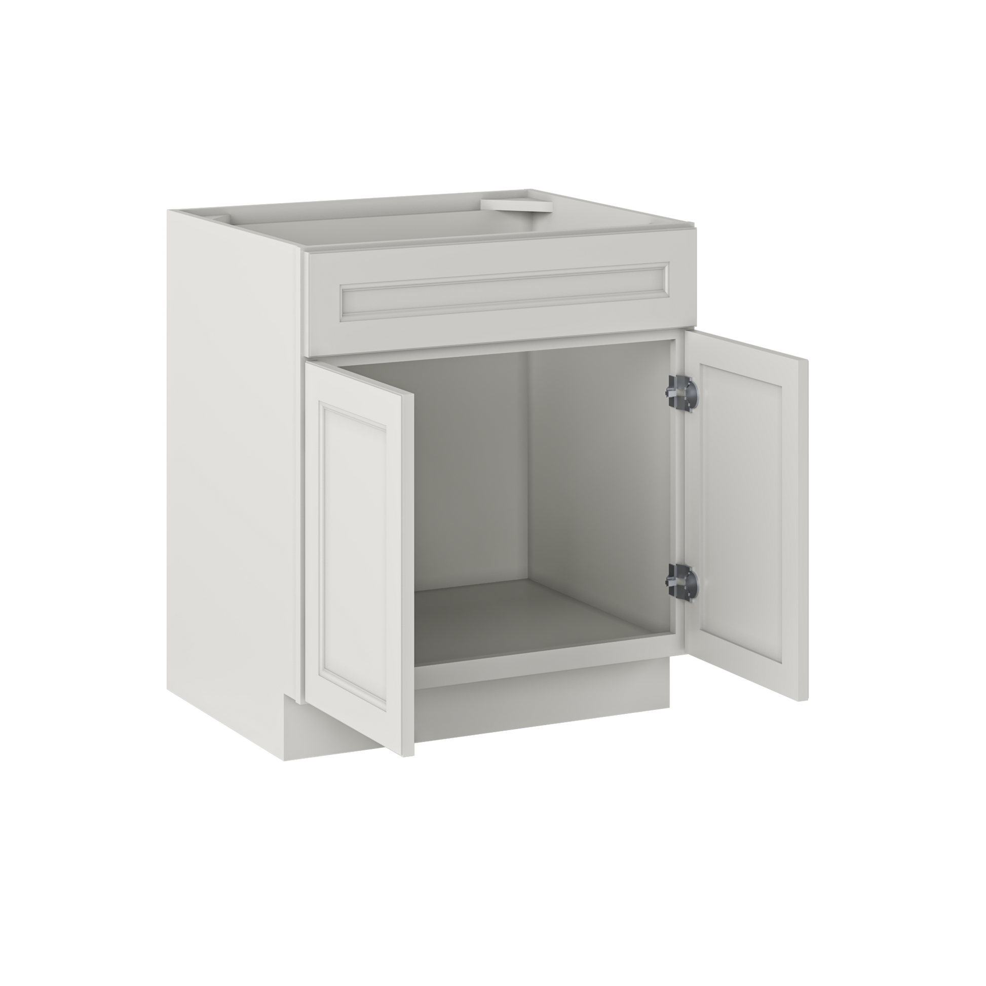 Sink Base Kitchen Cabinet SB30 Milan Pearl LessCare 30 in. width 34.5 in. height 24 in. depth - Kitchen Cabinets