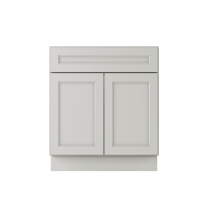 Sink Base Kitchen Cabinet SB30 Milan Pearl LessCare 30 in. width 34.5 in. height 24 in. depth - Kitchen Cabinets