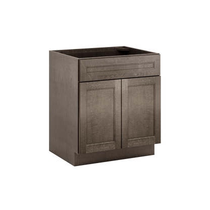 Sink Base Kitchen Cabinet SB30 Milan Slate 30 in. width 34.5 in. height 24 in. depth - Kitchen Cabinets