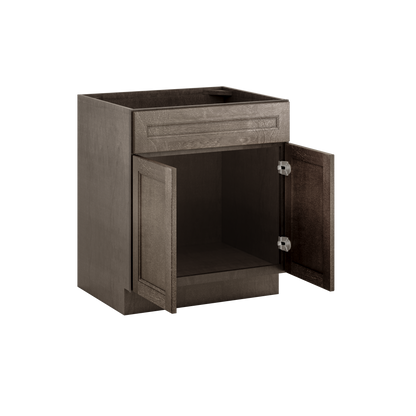 Sink Base Kitchen Cabinet SB30 Milan Slate 30 in. width 34.5 in. height 24 in. depth - Kitchen Cabinets