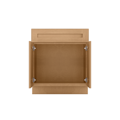 Sink Base Kitchen Cabinet SB30 Shaker Toffee LessCare 30 in. width 34.5 in. height 24 in. depth - Kitchen Cabinets