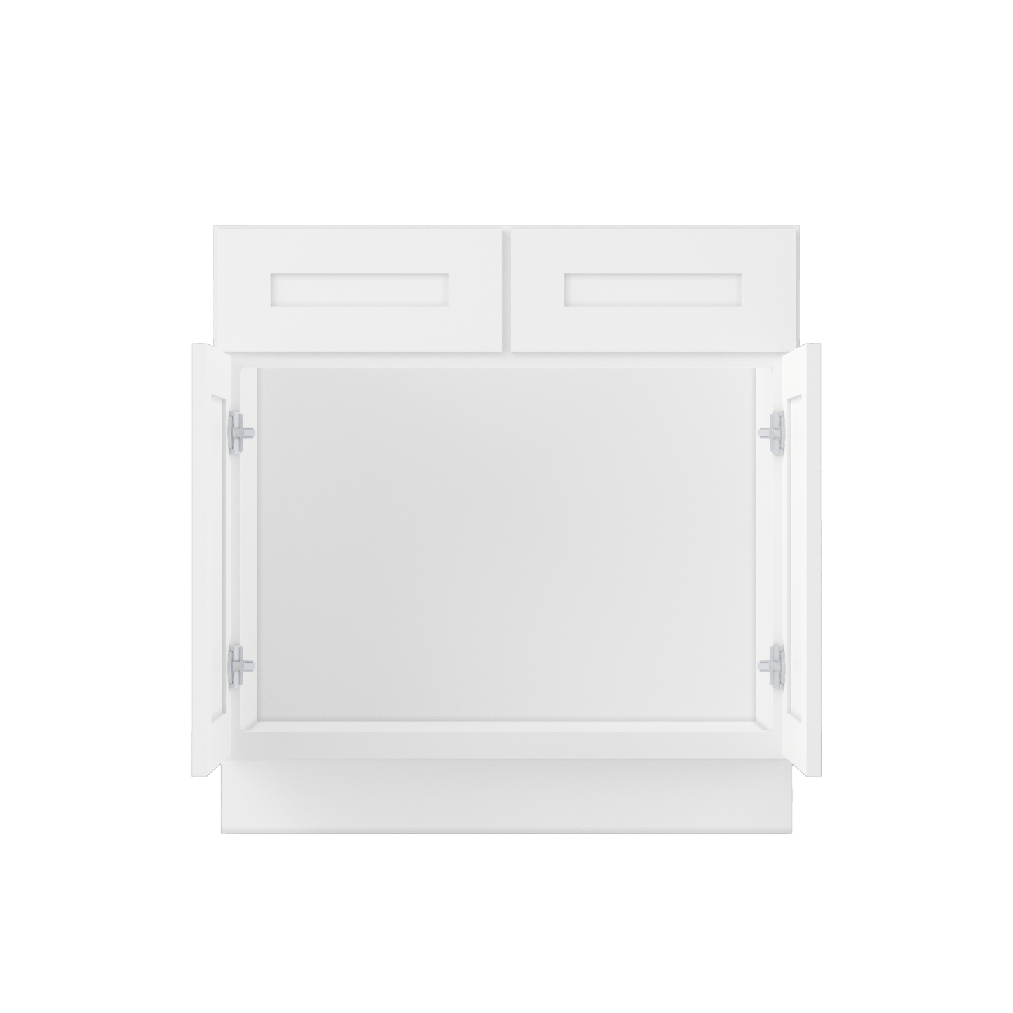 Sink Base Kitchen Cabinet SB33 Alpina White LessCare 33 in. width 34.5 in. height 24 in. depth - Kitchen Cabinets