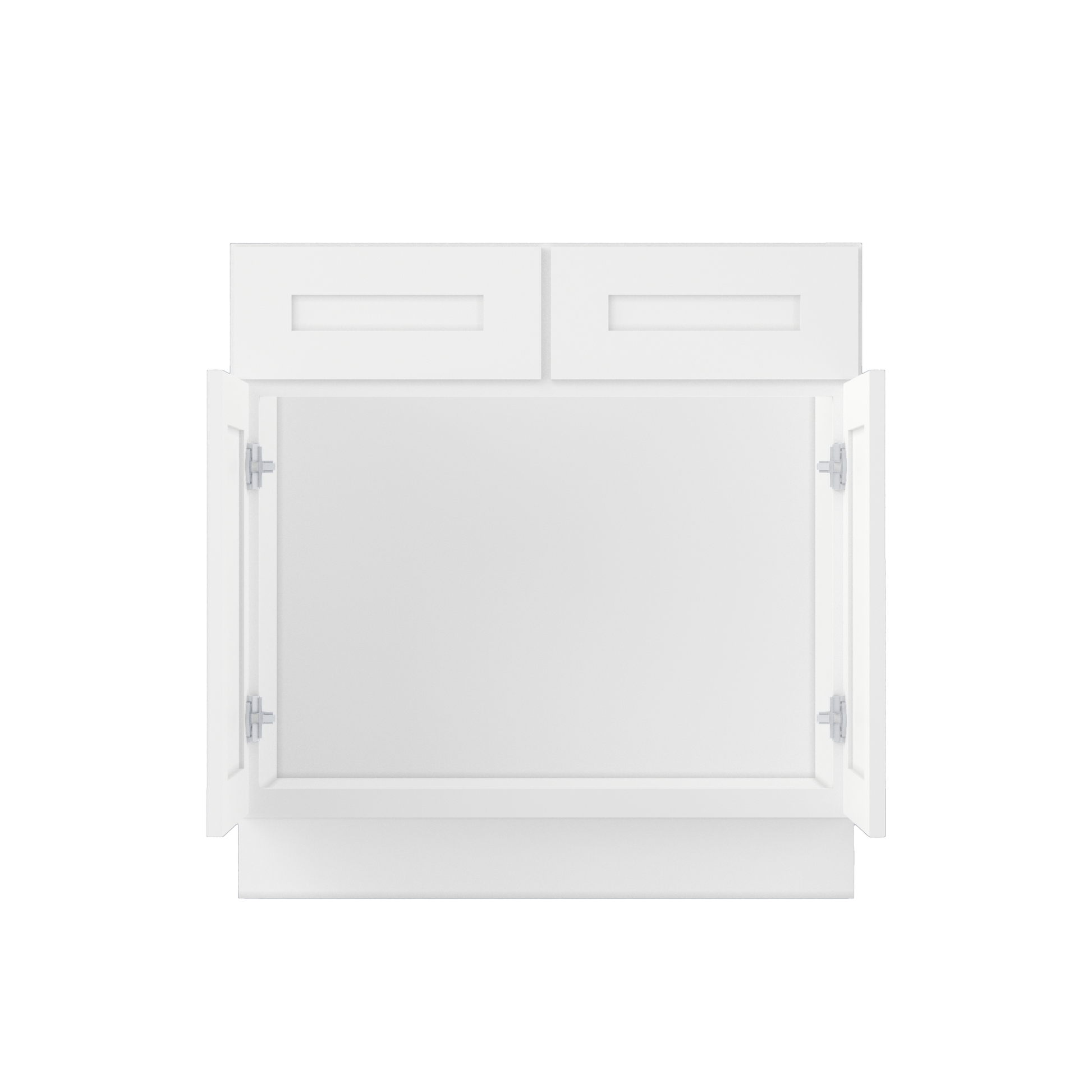 Sink Base Kitchen Cabinet SB33 Alpina White LessCare 33 in. width 34.5 in. height 24 in. depth - Kitchen Cabinets