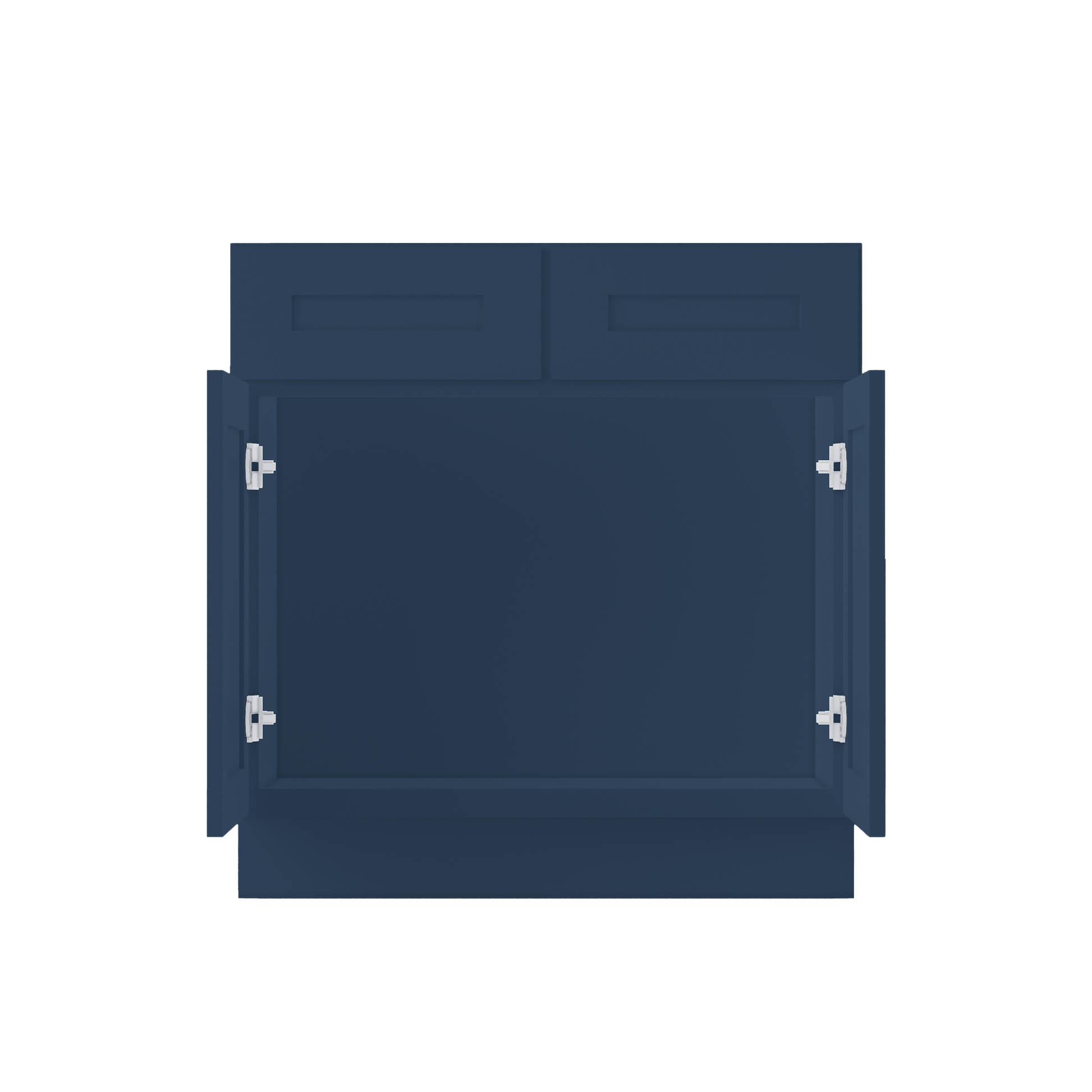 Sink Base Kitchen Cabinet SB33 Danbury Blue LessCare 33 in. width 34.5 in. height 24 in. depth - Kitchen Cabinets