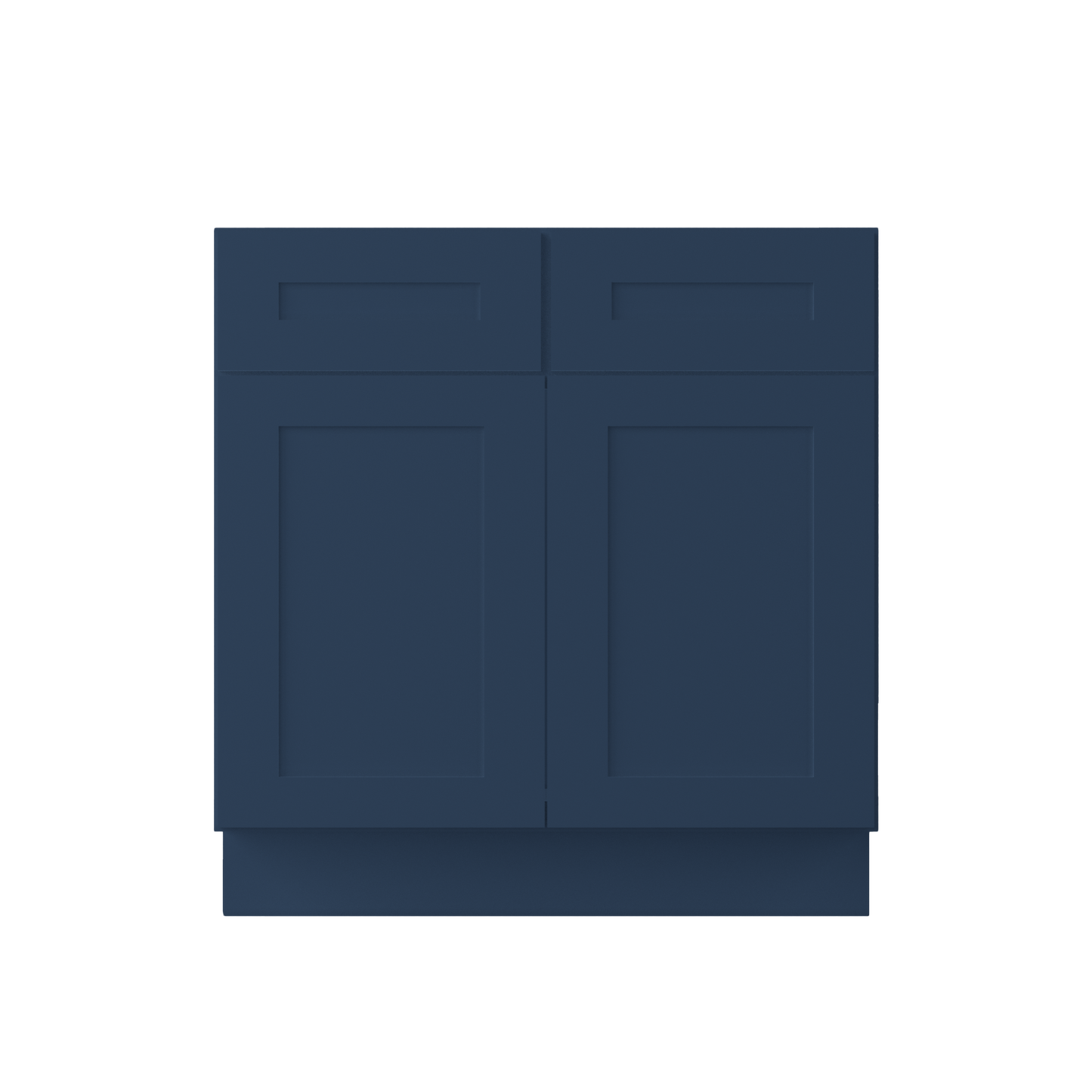 Sink Base Kitchen Cabinet SB33 Danbury Blue LessCare 33 in. width 34.5 in. height 24 in. depth - Kitchen Cabinets