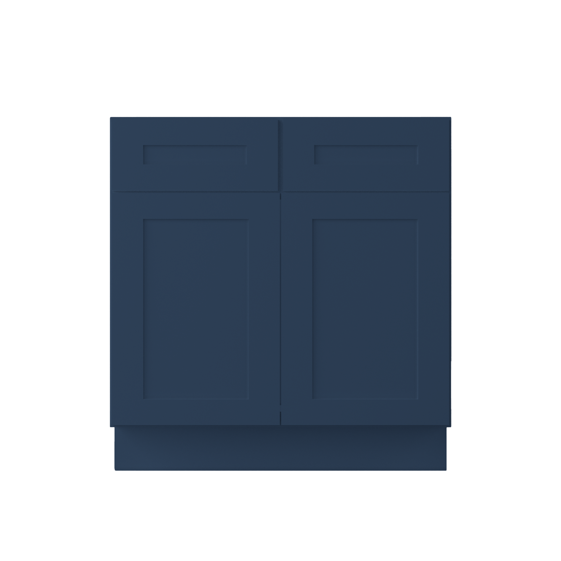 Sink Base Kitchen Cabinet SB33 Danbury Blue LessCare 33 in. width 34.5 in. height 24 in. depth - Kitchen Cabinets