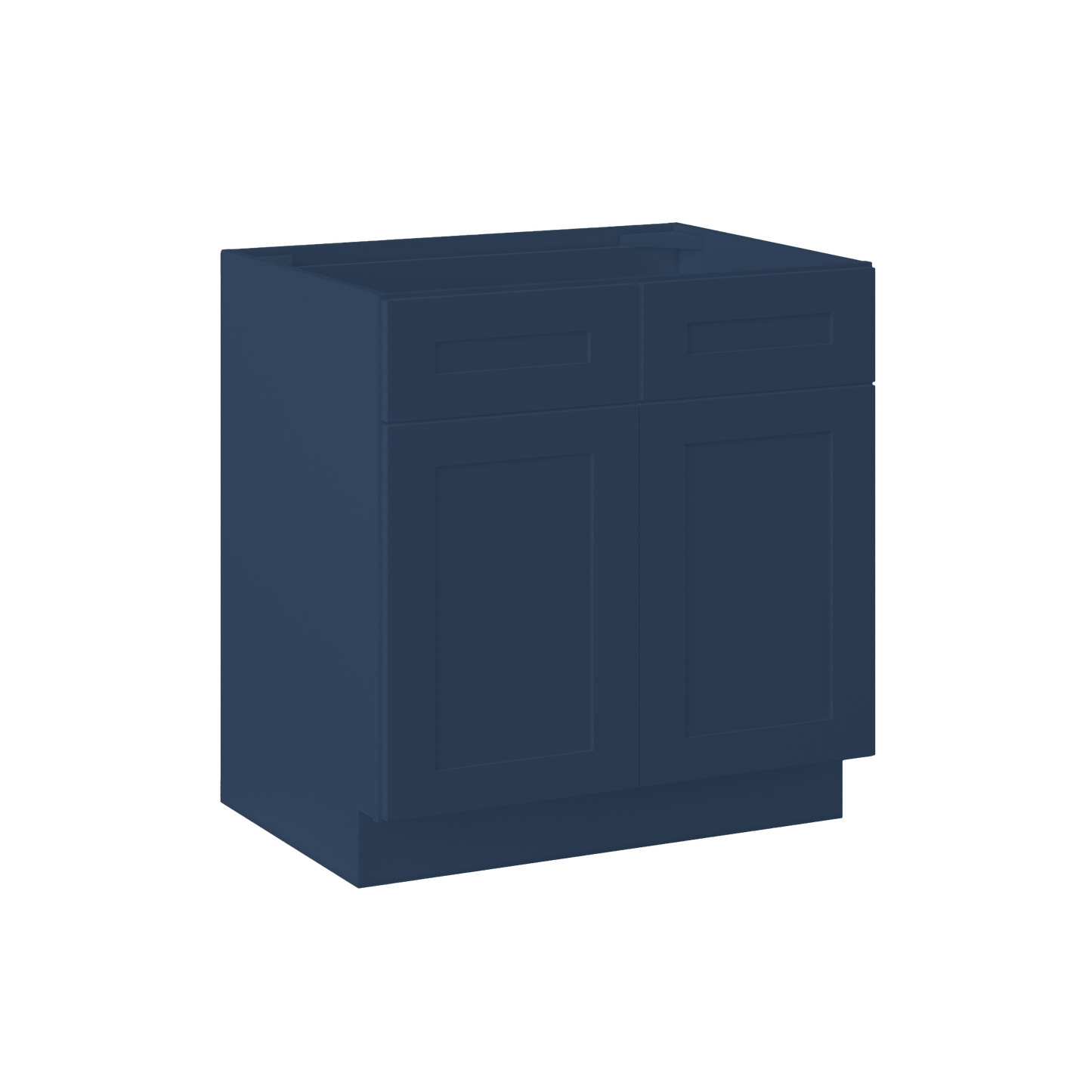 Sink Base Kitchen Cabinet SB33 Danbury Blue LessCare 33 in. width 34.5 in. height 24 in. depth - Kitchen Cabinets
