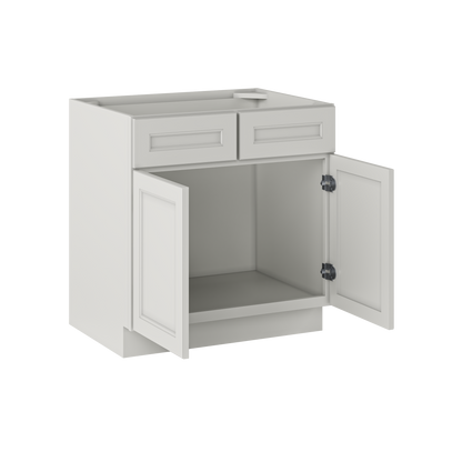 Sink Base Kitchen Cabinet SB33 Milan Pearl 33 in. width 34.5 in. height 24 in. depth - Kitchen Cabinets