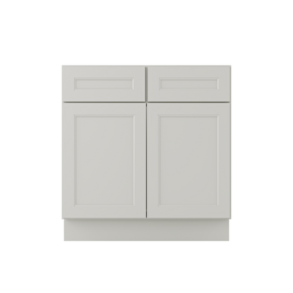 Sink Base Kitchen Cabinet SB33 Milan Pearl 33 in. width 34.5 in. height 24 in. depth - Kitchen Cabinets
