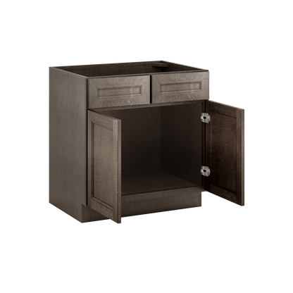 Sink Base Kitchen Cabinet SB33 Milan Slate 33 in. width 34.5 in. height 24 in. depth - Kitchen Cabinets