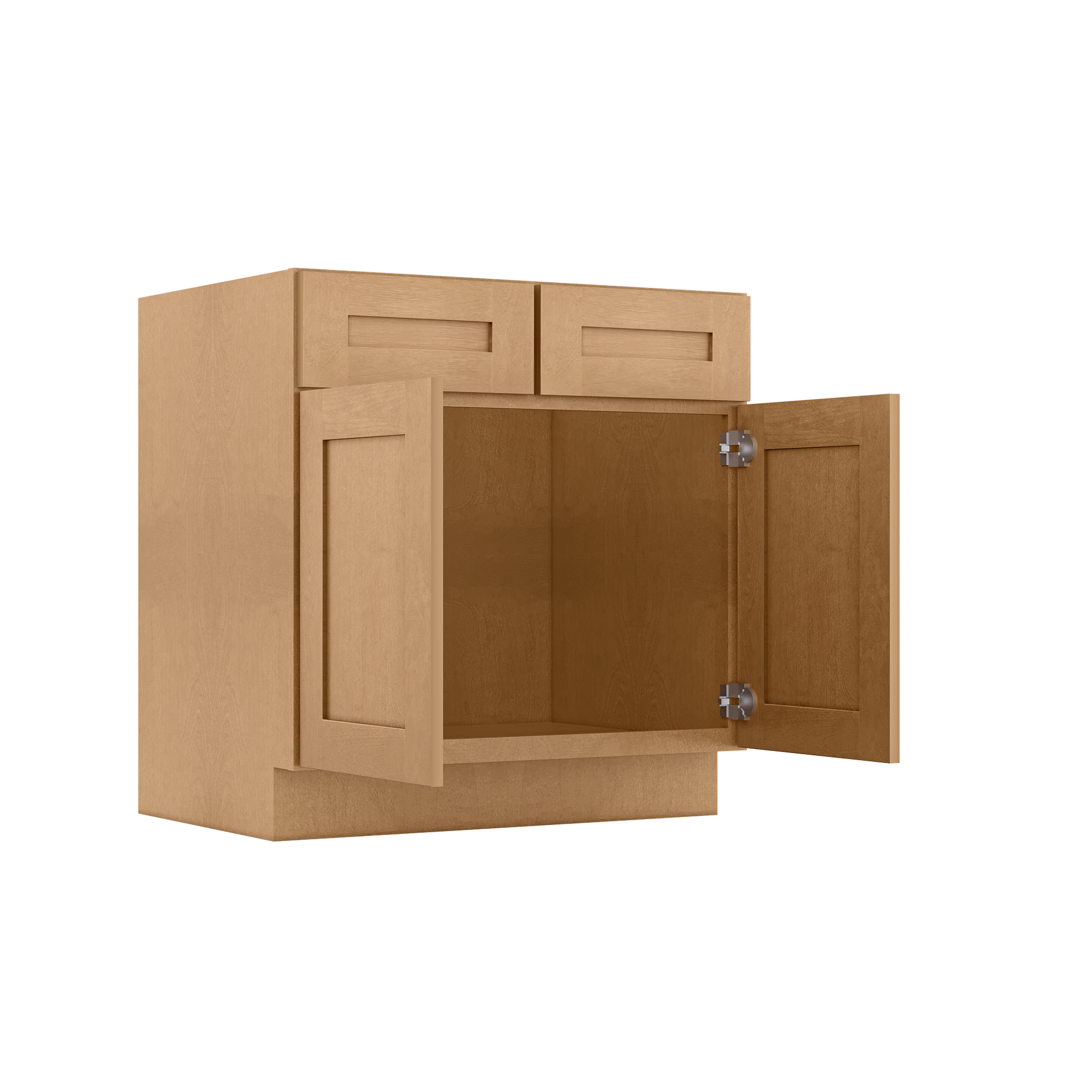 Sink Base Kitchen Cabinet SB33 Shaker Toffee LessCare 33 in. width 34.5 in. height 24 in. depth - Kitchen Cabinets