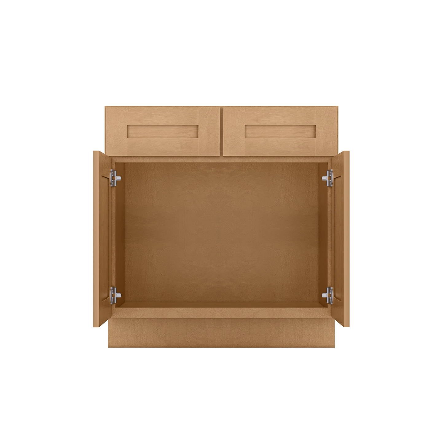 Sink Base Kitchen Cabinet SB33 Shaker Toffee LessCare 33 in. width 34.5 in. height 24 in. depth - Kitchen Cabinets