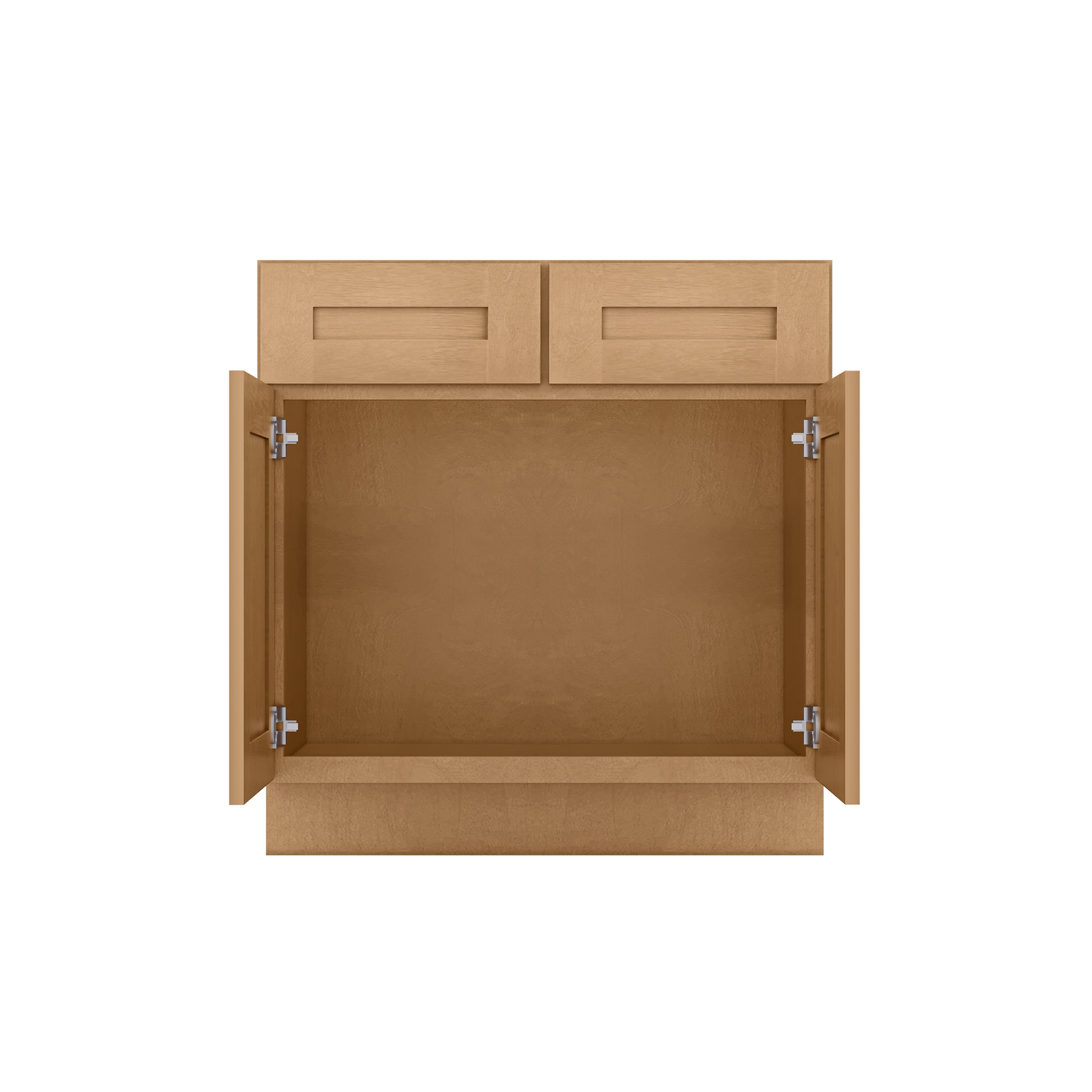 Sink Base Kitchen Cabinet SB33 Shaker Toffee LessCare 33 in. width 34.5 in. height 24 in. depth - Kitchen Cabinets