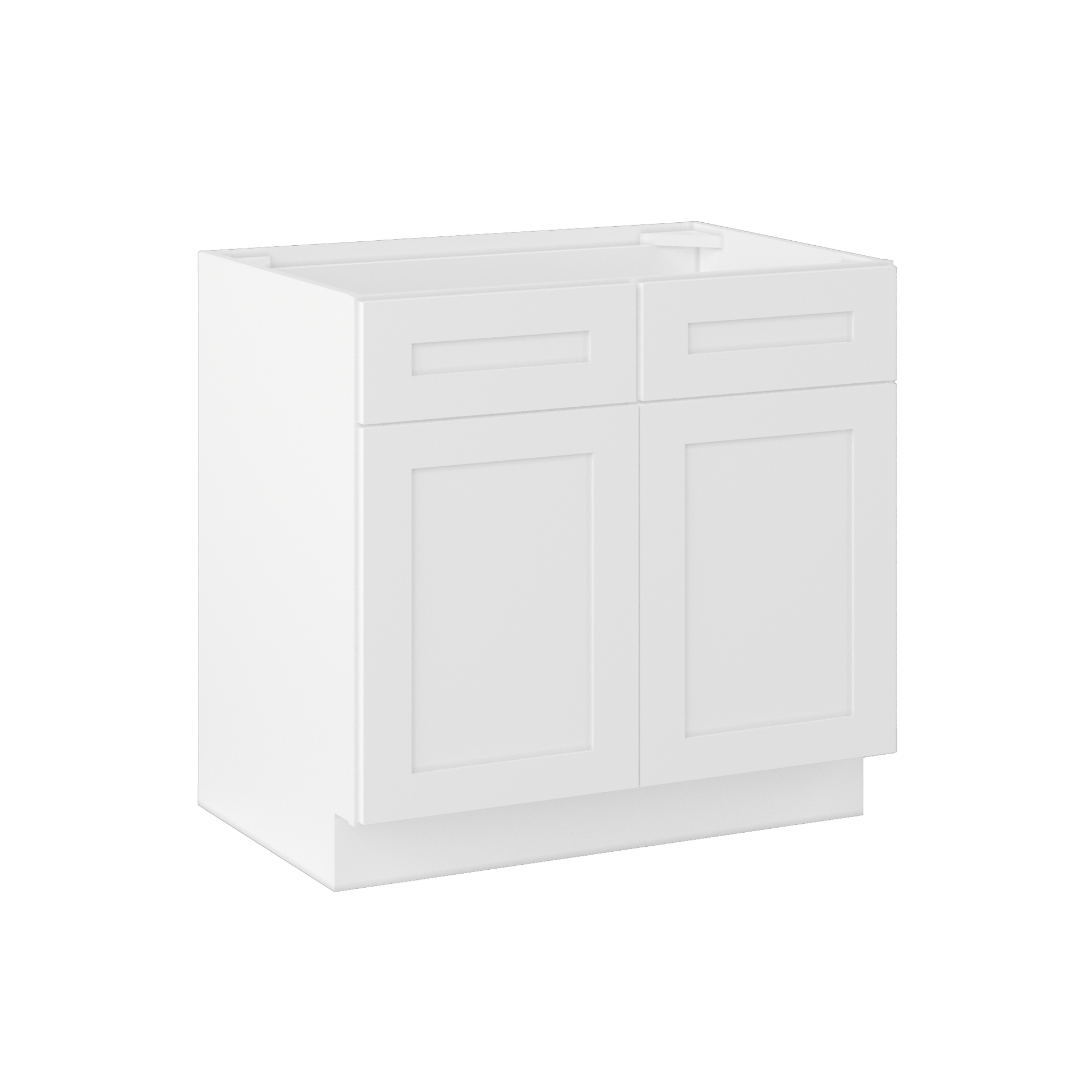 Sink Base Kitchen Cabinet SB36 Alpina White LessCare 36 in. width 34.5 in. height 24 in. depth - Kitchen Cabinets