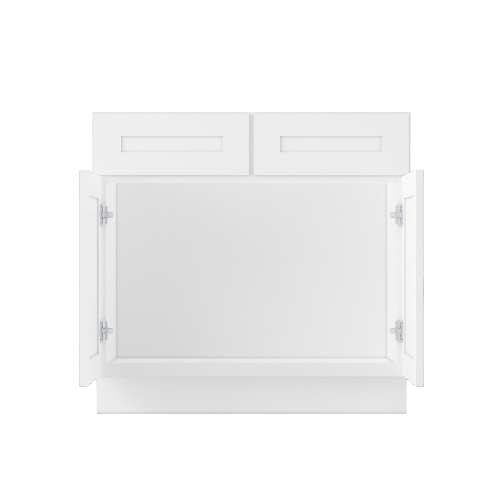 Sink Base Kitchen Cabinet SB36 Alpina White LessCare 36 in. width 34.5 in. height 24 in. depth - Kitchen Cabinets